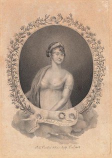 Portrait of the opera singer Elisabetta Gafforini (1777-1847), 1805. Creator: Cardini, João (active 1804-1825).