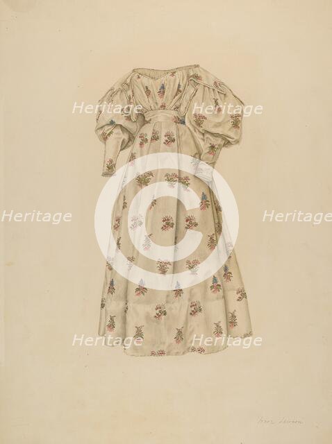 Dress, 1935/1942. Creator: Irene Lawson.