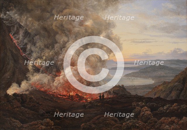 Eruption of the Volcano Vesuvius, 1821. Artist: Dahl, Johan Christian Clausen (1788-1857)