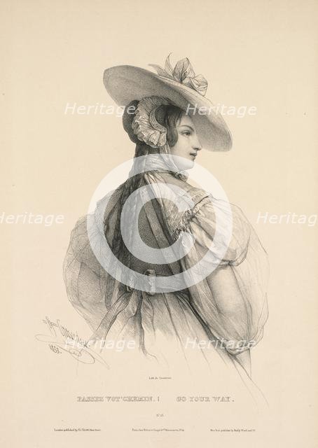 Go Your Way (Passez VotChemin) , 1833. Creator: Henri Grevedon (French, 1776-1860); Rittner & Goupil, Paris.