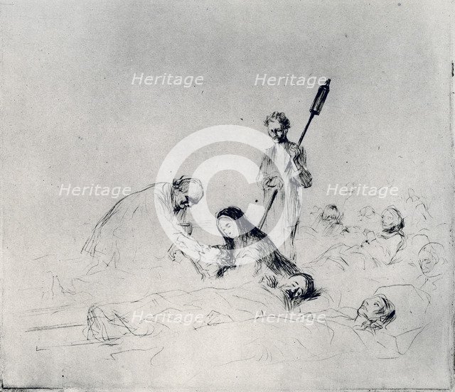 'The Communion of the Patients', 1925.Artist: Jean Louis Forain