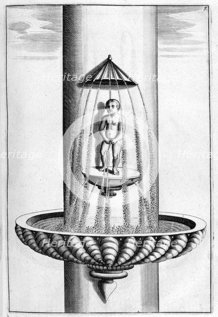 Ornamental fountain design, 1664. Artist: Georg Andreas Bockler