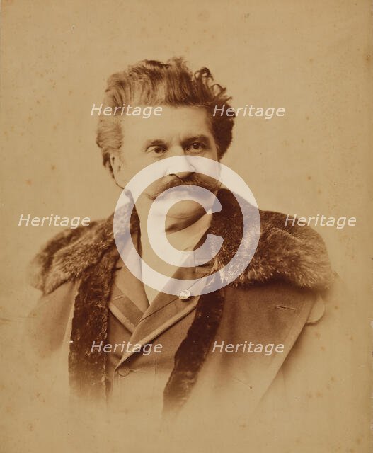 Portrait of Johann Strauss (1825-1899), c.1890. Creator: Angerer, Victor (1839-1894).