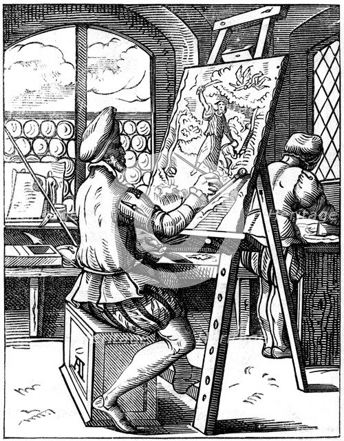 Painter, 16th century (1849).Artist: Jost Amman