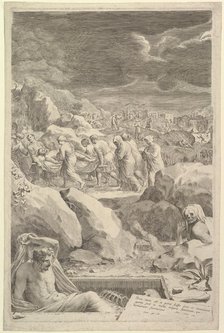 Burial Procession of Christ, 1678. Creator: Claude Mellan.