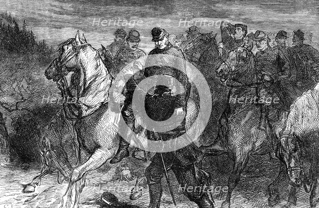 'General Jackson mortally wounded', (late 19th century). Artist: Unknown