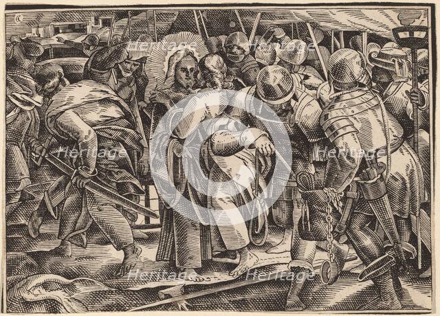 Christ Tells His Disciples of the Last Judgment, published 1630. Creator: Christoph Maurer.