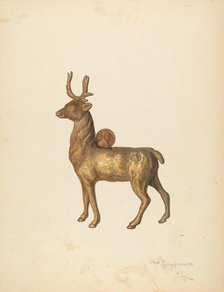 Child's Saving Bank (Deer), c. 1940. Creator: Carl Buergerniss.