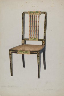 Side Chair, 1935/1942. Creator: David S De Vault.