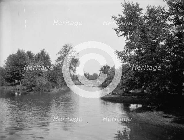Lake, Palmer Park, Detroit, The, between 1900 and 1906. Creator: Unknown.