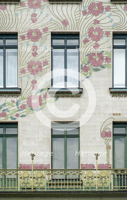 Wienzeilenhauser, Vienna,  Austria, (1898), 2015. Artist: Alan John Ainsworth.