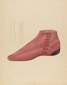 Woman's Shoe, c. 1936. Creator: Melita Hofmann.