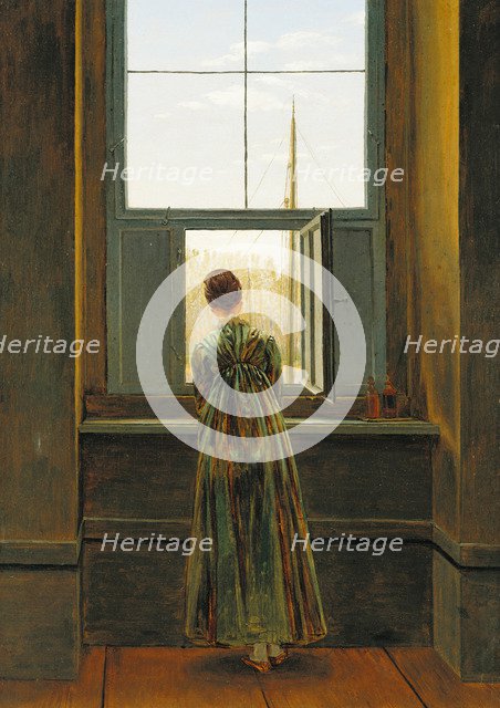 Woman at a Window, 1822. Artist: Friedrich, Caspar David (1774-1840)