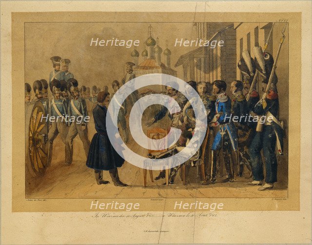 Vyazma on August 30, 1812, 1820s. Artist: Faber du Faur, Christian Wilhelm, von (1780-1857)