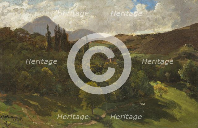 Southern Mountain Landscape. Creator: Alfred Wahlberg.