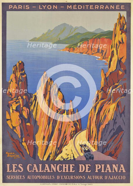 Les calanche de Piana, 1923. Creator: Broders, Roger (1883-1953).