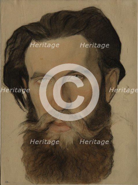 Portrait of Otto Y. Schmidt (1891-1956), 1921-1922. Artist: Andreev, Nikolai Andreevich (1873-1932)