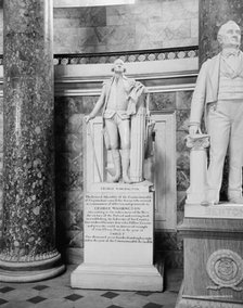 George Washington Statue, Statuary Hall, the Capitol, Washington, D.C., between 1900 and 1906. Creator: Unknown.