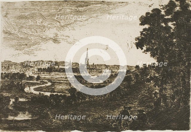 Salisbury from Wilton Park, n.d. Creator: John Clerk.