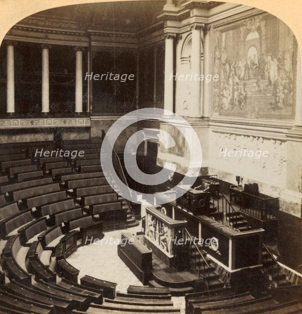 'Interior of the Chamber of Deputies, Paris, France', 1900.  Creator: Underwood & Underwood.