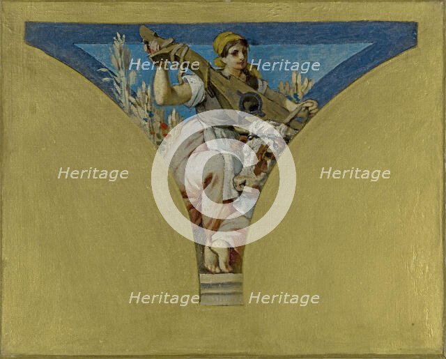 Esquisse pour la salle des Fêtes de l'Hôtel de Ville de Paris : Le Berry, 1891. Creator: François Emile Ehrmann.