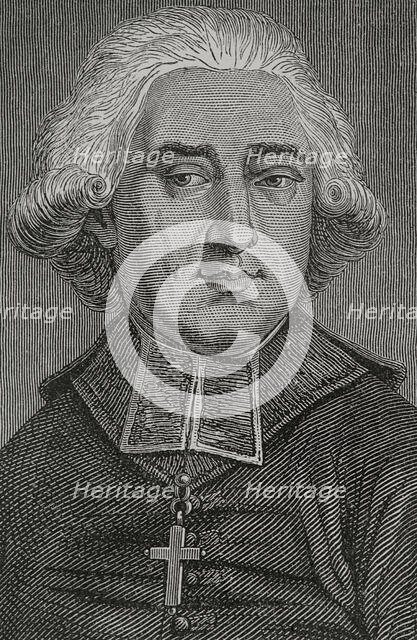 Portrait of Claude Fauchet (1744-1793), French revolutionary priest. 1876.  Creator: Pannemaker.