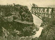 'Building the Zambesi Railway Bridge', c1930. Creator: ENA.