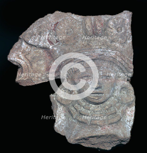 Aztec terracotta figure. Artist: Unknown