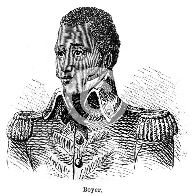Jean Pierre Boyer, Haitian soldier and President of Haiti ...