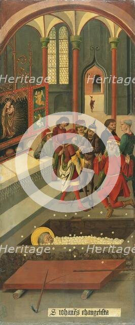 The Miracle of the Hosts at the Tomb of Saint John the Evangelist, 1478. Creator: Gabriel Malesskircher.
