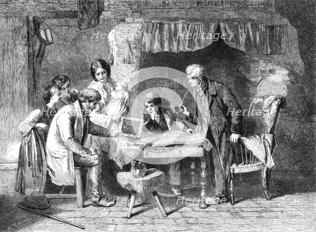 "Grandfather's Portrait" by W. H. Knight in the Winter Exhibition at the French Gallery, 1862. Creator: W Thomas.