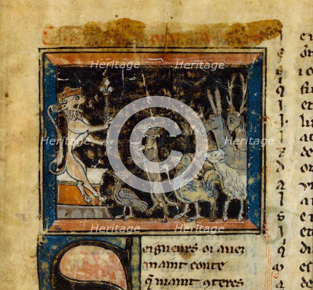 Miniature from the Le Roman de Renart , 13th century. Creator: Anonymous.