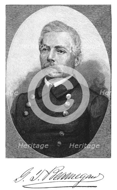 Pierre Gustave Toutant Beauregard, American soldier, 1863. Artist: Unknown