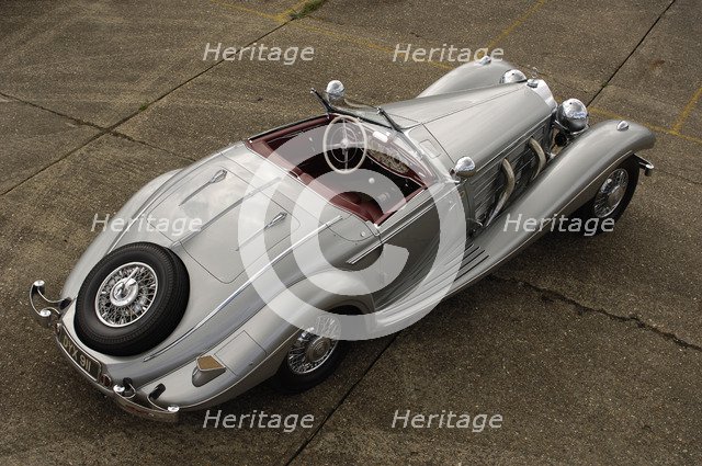 1937 Mercedes Benz 540 k special roadster. Artist: Simon Clay.