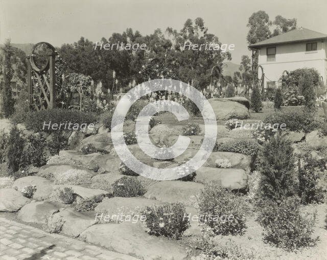"Casa de Mariposa," Walter Franklin Cobb house, Butterfly Lane, Montecito, California, 1917. Creator: Frances Benjamin Johnston.