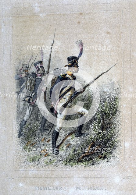 'Tirailleur Voltigeur', (Rifleman), 1859.  Artist: Auguste Raffet