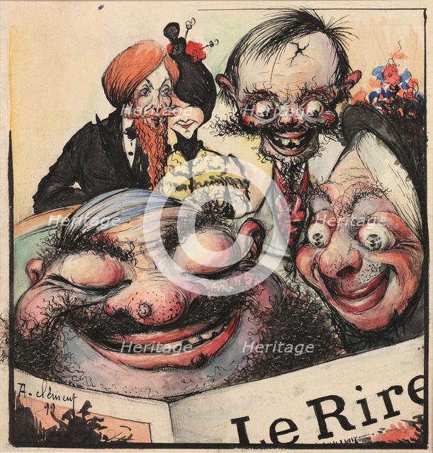 Cover design for the Le Rire magazine, 1896. Creator: Rochel, Clément (1863-1919).