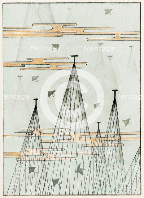Illustration from Bijutsu Sekai (Art World), 1893-1896. Creator: Seitei (Shotei), Watanabe (1851-1918).