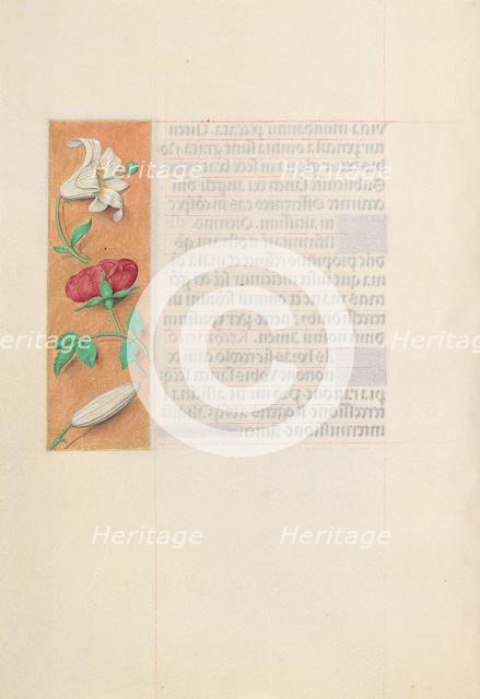 Hours of Queen Isabella the Catholic, Queen of Spain: Fol. 42v, c. 1500. Creator: Master of the First Prayerbook of Maximillian (Flemish, c. 1444-1519); Associates, and.