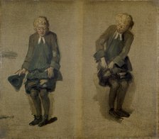Two Sketches of David Garrick as Abel Drugger in 'The Alchymist', 18th century. Artist: Johan Zoffany.