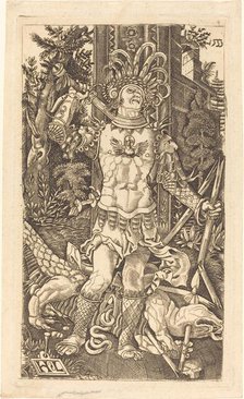 Saint George Standing, 1533. Creator: Master H.L..