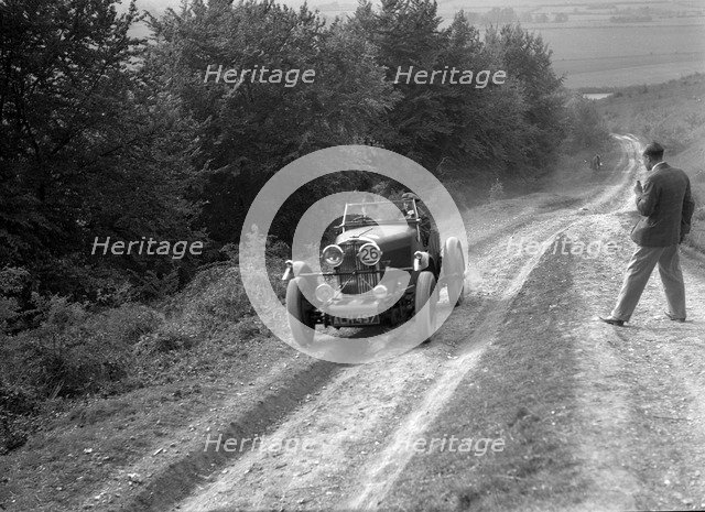 1933 Talbot 75 2276 cc competing in a Talbot CC trial. Artist: Bill Brunell.