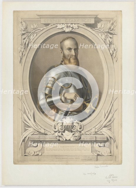 Portrait of Hetman Stefan Czarniecki (1599-1665), 1856.