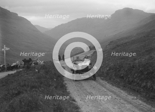 DFP 10-12 hp of JC Douglas taking part in the Scottish Light Car Trial, 1922. Artist: Bill Brunell.