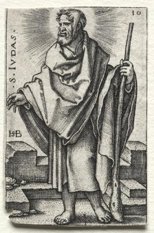 St. Judas, 1545-1546. Creator: Hans Sebald Beham (German, 1500-1550).