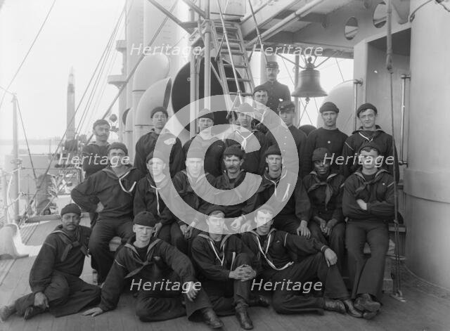 U.S.S. Brooklyn, berth deck cooks, between 1896 and 1899. Creator: Unknown.