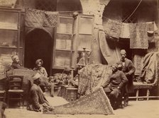 Bazaar, Rug Merchants, 1870s. Creator: Unknown.