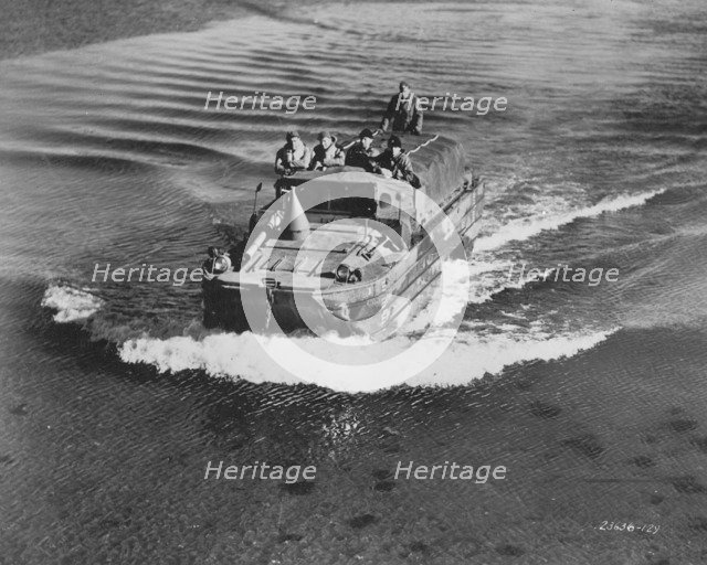 GMC DUKW amphibious vehicle, Fort Sheridan, Illinois, USA, 1940s. Artist: Unknown