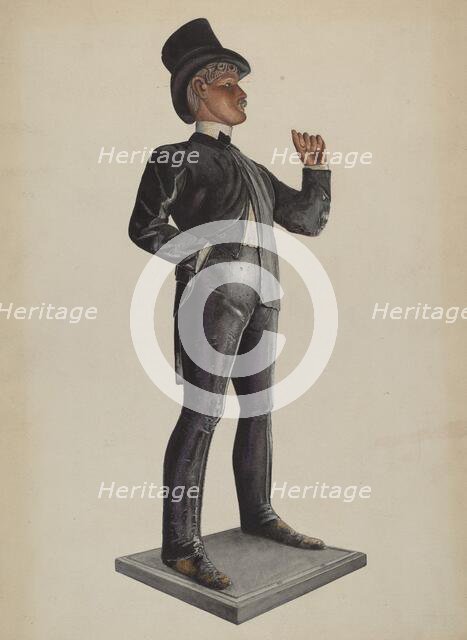 Tobacco Store - Male Figure, c. 1937. Creators: Donald Donovan, Harold Bliss.