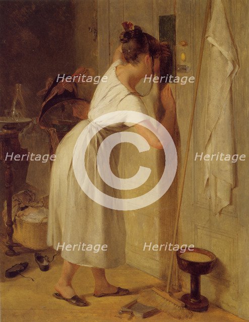 Sneaking a peek. Artist: Fendi, Peter (1796-1842)
